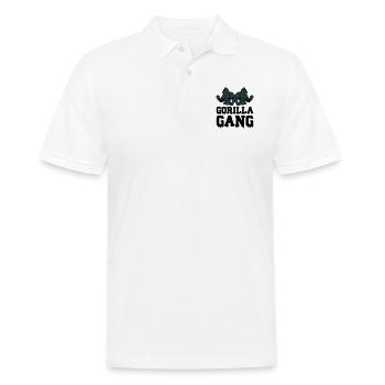 Gorilla Gang - Men's Polo Shirt - white - Front - Kai (181cm)