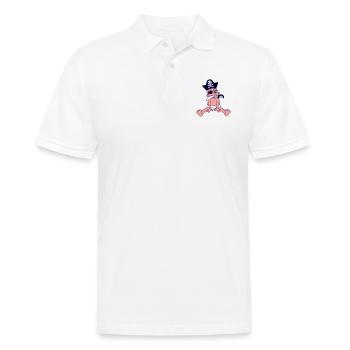 Baby Pirate Sitting Cute Hat Saber Toddler Diaper - Men's Polo Shirt - white - Front - Kai (181cm)