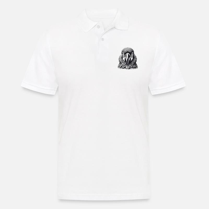 Papagei - Männer Poloshirt - Weiß