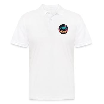 Grizzly Bear Kodiak Bear Silhouette d’ours brun - Polo Homme - blanc - Devant - Kai (181cm)