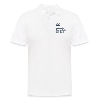 normale Kartoffeln auf die - Männer Poloshirt - Weiß - Vorne - Kai (181cm)