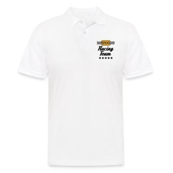 B500 Racing Team - Men's Polo Shirt - white - Front - Kai (181cm)