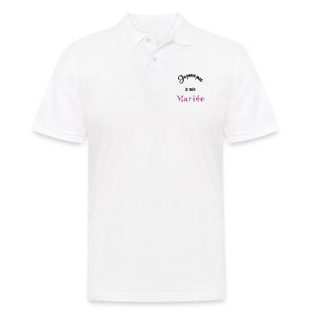 MARIEE. COEUR. COUPLE. JUST MARRIED. EVJF - Polo Homme - blanc - Devant - Kai (181cm)