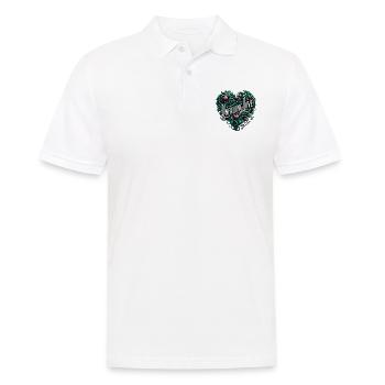 Unerschütterliche Liebe Jeremia 31:3 Botanisches - Männer Poloshirt - Weiß - Vorne - Kai (181cm)