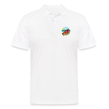 Wurst im Urlaub Sausage Vacation - Männer Poloshirt - Weiß - Vorne - Kai (181cm)