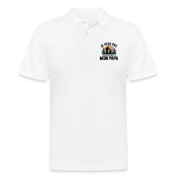 Chase With My Daddy Hunter Family Gift - Men's Polo Shirt - white - Front - Kai (181cm)
