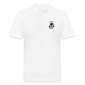 Ich hasse Montage! Mops Hund - Männer Poloshirt - Weiß - Vorne - Kai (181cm)