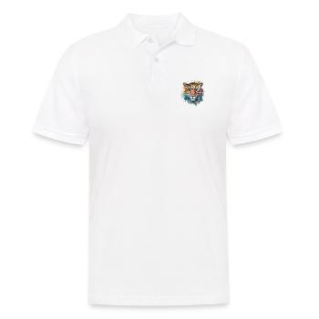 Bunte Kunst - Niedliches &; Wildes - Männer Poloshirt - Weiß - Vorne - Kai (181cm)