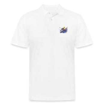 Amerikanischer Stieglitz Künstlerisch - Männer Poloshirt - Weiß - Vorne - Kai (181cm)