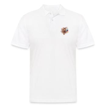Chat américain à poil court - Polo Homme - blanc - Devant - Kai (181cm)