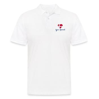Year Abroad Denmark - Semester Abroad - AuPair - Men's Polo Shirt - white - Front - Kai (181cm)