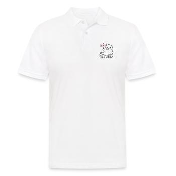 Mignon drôle de sceau d’approbation - Kawaii Animal - Polo Homme - blanc - Devant - Kai (181cm)