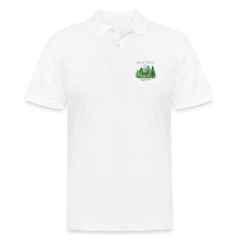 Adventure camping trip travel nature mountains - Männer Poloshirt - Weiß - Vorne - Kai (181cm)