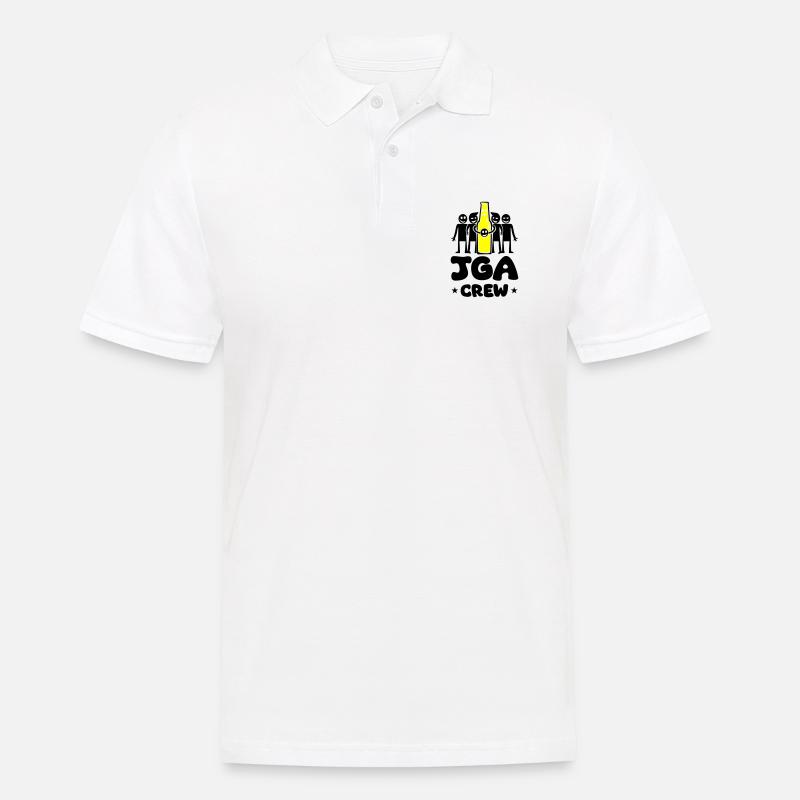 Junggesellenabschied Crew - Männer Poloshirt - Weiß
