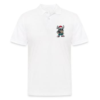 Noël viking Noël - Polo Homme - blanc - Devant - Kai (181cm)