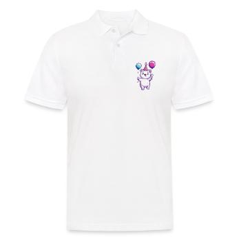 Polar Bear Polar Bear Birthday Baby - Men's Polo Shirt - white - Front - Kai (181cm)