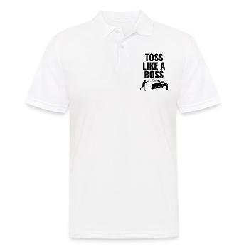 Cornhole Bean Bag Toss Outdoor Lawn Game Funny - Men's Polo Shirt - white - Front - Kai (181cm)