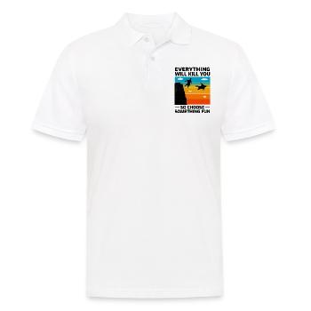 Wingsuit fliegen Base Jumping Fallschirmspringen Wingsuiting - Männer Poloshirt - Weiß - Vorne - Kai (181cm)