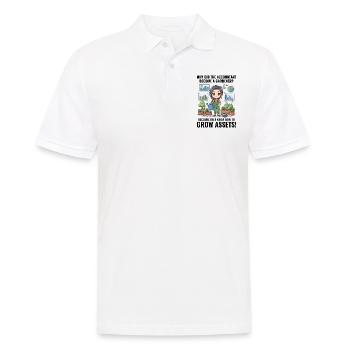 Un comptable devenu le jardin financier d’un jardinier - Polo Homme - blanc - Devant - Kai (181cm)