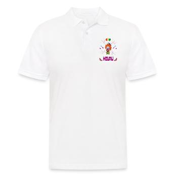 Carnaval | Clown | Helau Drôle | Carnaval - Polo Homme - blanc - Devant - Kai (181cm)