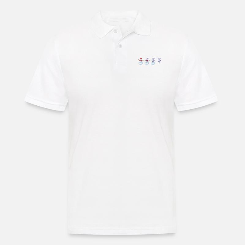 Printemps | Printemps | Fleur | Fleurs | Soleil - Polo Homme - blanc