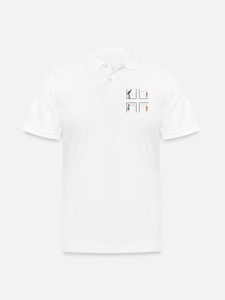 No | Child | Funny | Toddler | Dad - Men's Polo Shirt - white