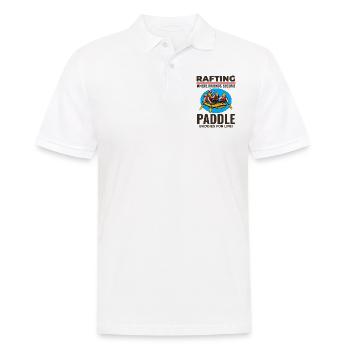Rafting Team Raft Wildwasser Rafter Paddel Lustig - Männer Poloshirt - Weiß - Vorne - Kai (181cm)