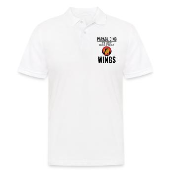 Parapente Pilote Parapente Thermiques Extérieur - Polo Homme - blanc - Devant - Kai (181cm)