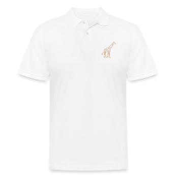 Girafe| Animaux | Logo de l’entreprise | Zoo - Polo Homme - blanc - Devant - Kai (181cm)