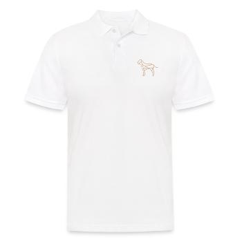 Chien | Animaux | Logo de l’entreprise | Animal domestique - Polo Homme - blanc - Devant - Kai (181cm)