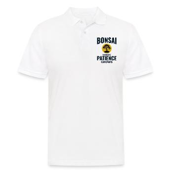 Japanischer Bonsai Gärtner Baum Sammler Gartenarbeit - Männer Poloshirt - Weiß - Vorne - Kai (181cm)