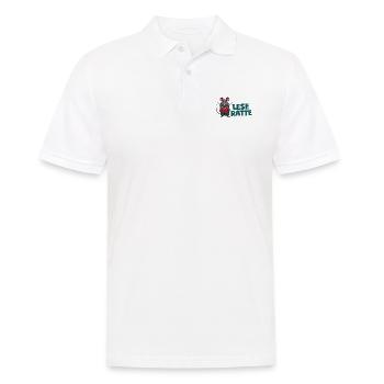 Leseratte - Männer Poloshirt - Weiß - Vorne - Kai (181cm)