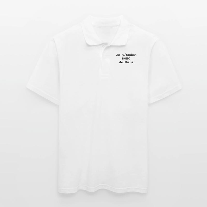 I code so I'm a computer scientist and a programmer Men's Polo Shirt