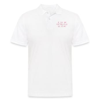 Ich bin ein rockiger Fußballer - Männer Poloshirt - Weiß - Vorne - Kai (181cm)
