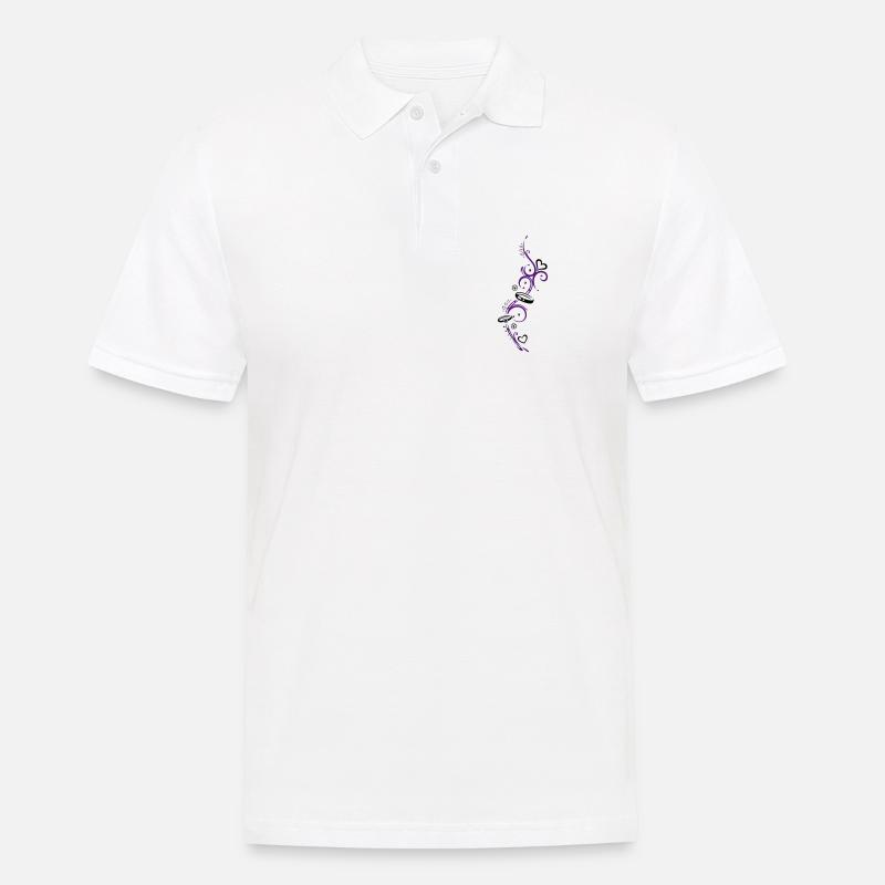 Eheringe, Hochzeit, Ehe, zwei Ringe - Männer Poloshirt - Weiß