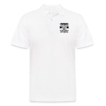 Parrain j'ai pas trouvé ton cadeau, Humour parrain - Polo Homme - blanc - Devant - Kai (181cm)