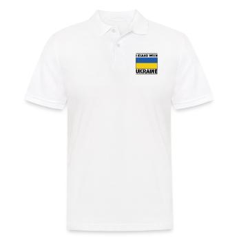 Je suis avec l'Ukraine I Stand With Ukraine - Polo Homme - blanc - Devant - Kai (181cm)