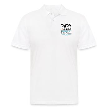 Papy En 2023 Veuillez Patienter - Polo Homme - blanc - Devant - Kai (181cm)