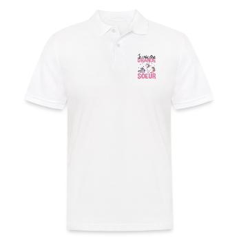 Je Vais Être Grande Soeur - Polo Homme - blanc - Devant - Kai (181cm)