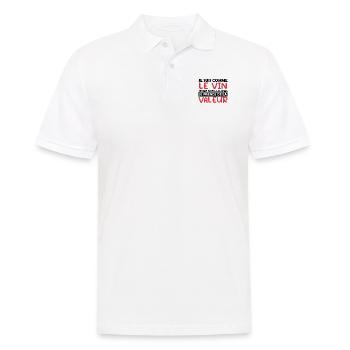 Je Suis Comme Le Vin Je Ne Vieillis Pas - Valeur - Polo Homme - blanc - Devant - Kai (181cm)