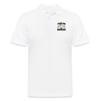 Je Peux Pas J'ai Bricolage - Polo Homme - blanc - Devant - Kai (181cm)