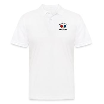 Je Peux Pas J'ai Ping Pong - Polo Homme - blanc - Devant - Kai (181cm)
