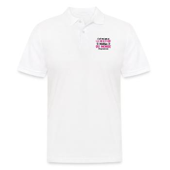 C'est Moi Qui Ai La Meilleure Maman Du Monde - Polo Homme - blanc - Devant - Kai (181cm)