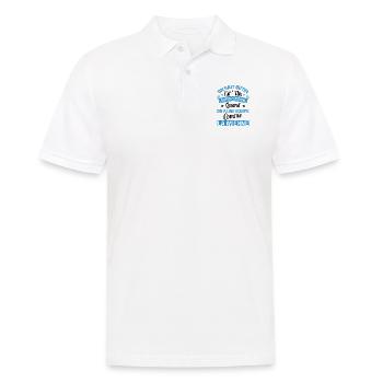 Sport Coach Anniversaire Noël Idée Cadeau Humour - Polo Homme - blanc - Devant - Kai (181cm)