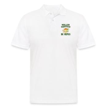 Meilleur Ramasseur De Cèpes Champignon Cadeau Cèpe - Polo Homme - blanc - Devant - Kai (181cm)