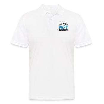 Papy Qui Déchire Fête Des Pères Anniversaire Noël - Polo Homme - blanc - Devant - Kai (181cm)