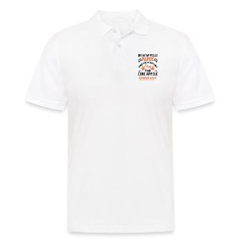 On M'appelle Papou Fête Des Pères Anniversaire Dad - Polo Homme - blanc - Devant - Kai (181cm)
