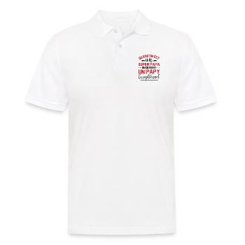 Papy Exceptionnel Papa Fête Des Pères Anniversaire - Polo Homme - blanc - Devant - Kai (181cm)
