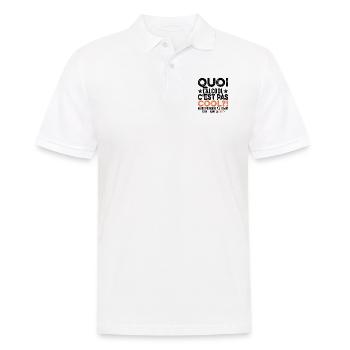 Quoi L'alcool C'est Pas Cool Humour Alcoolique - Polo Homme - blanc - Devant - Kai (181cm)