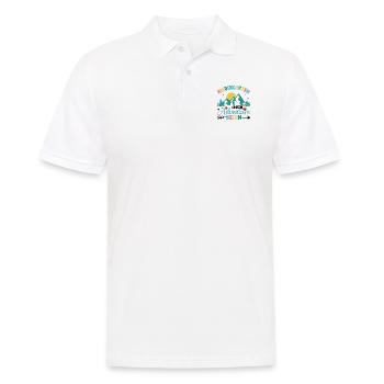 Maternelle L'aventure Commence - Polo Homme - blanc - Devant - Kai (181cm)